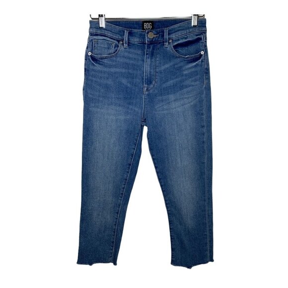 BDG Urban Outfitters High Rise Crop Skinny Jeans Size 28 Blue Stretch - Picture 1 of 12